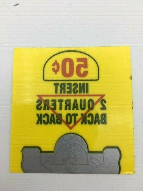 Authentic Northwestern Back to Back Coin Stack 50 Cent .50 PRICE DECAL STICKER Authentic Northwestern Back to Back Coin Stack 50 Cent .50 PRICE DECAL STICKER