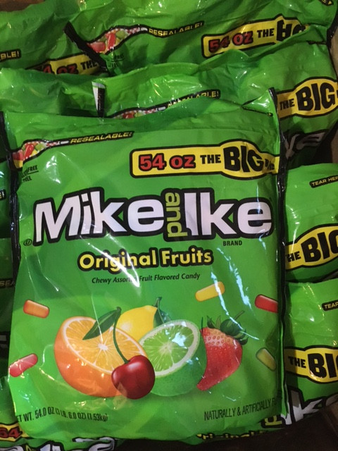 Mike and Ike Chewy Candy Bulk Vending Bag  54 oz  "The Big Bag"