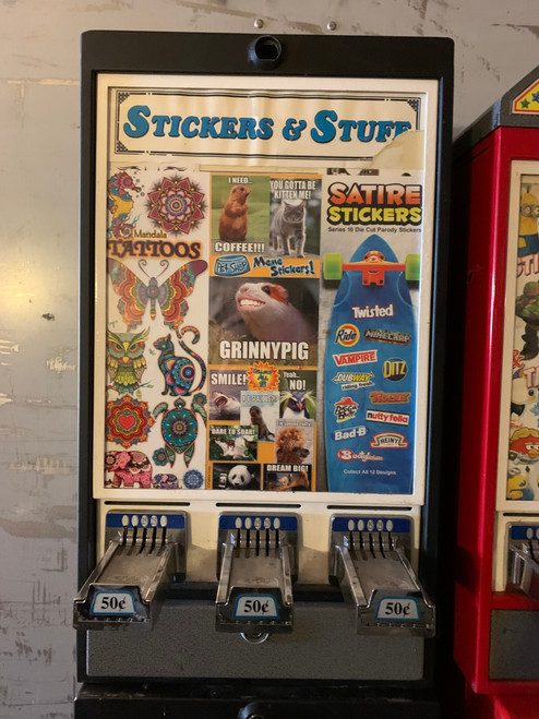 Impulse 3 column Sticker Tattoo Pokemon Sports Baseball Card vending machine