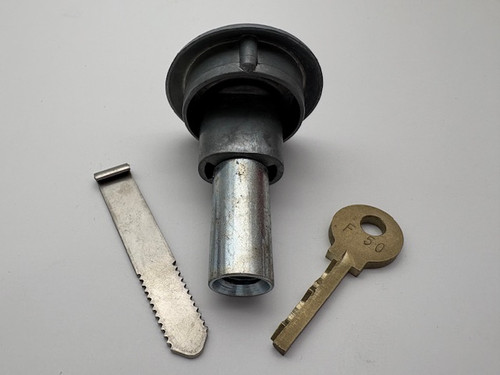 Authentic Vintage NOS F50 Ford Lock Key and Bar Complete Set for Ford Gum Machine