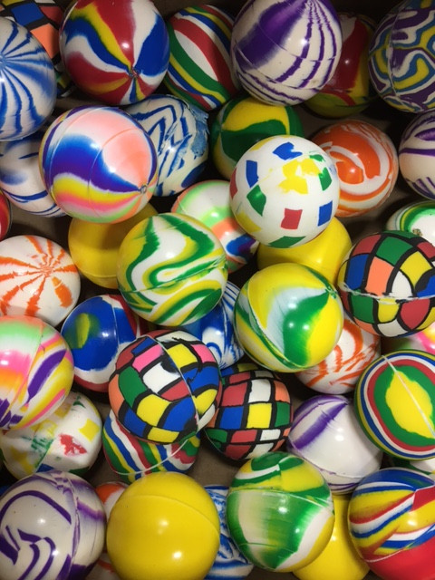 45mm 2" High Bounce Super Balls 50 per bag