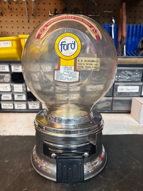 Black Friday Sale Vintage Ford Gum Machine Gumball Candy Bulk Vending Nostalgia