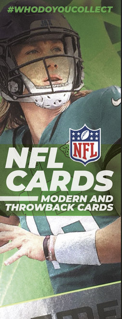 NFL Football Trading Cards in Folders for Flat Vend Machines with free display