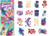 Sugar Coated Glitter Girl Tattoos 270 pieces in Folders