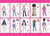 BDU1 Barbie Dress Up Stickers 300 Count in Folders