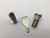 2 Replacement Locks and key for Blockbuster Road Runner Gumball Spiral Machine