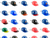 MLB Caps 250 2" Filled Capsules with Baseball Hats Only 25 cents each