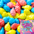 Fun Shaped Cotton Candy Flavored Bulk Vending Candy Machine 24 LB Vendors Case