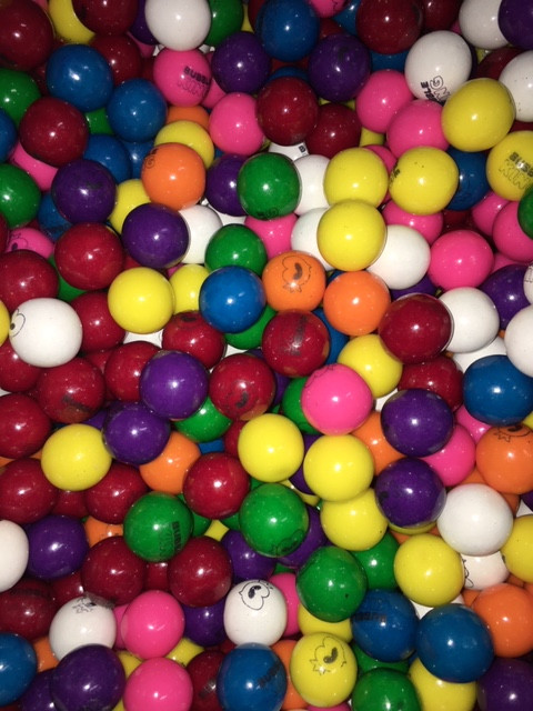 purple gumball vending machines