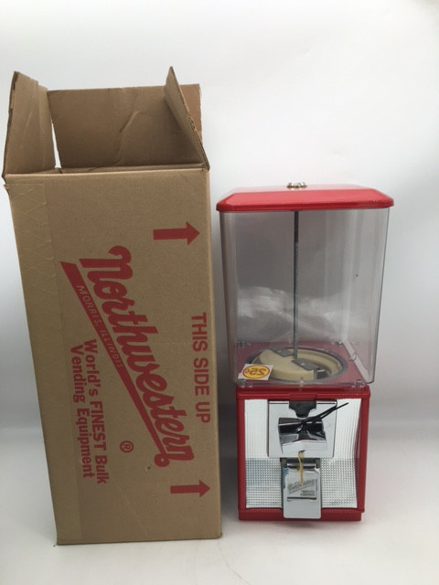 Red Northwestern Super 60 Newly Refurbished gumball candy toy nut