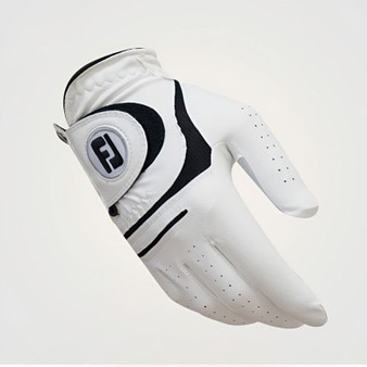 Men's White Golf Gloves; PU Wear-resistant Breathable Gloves For Left & Right Hands; Sports Clothin