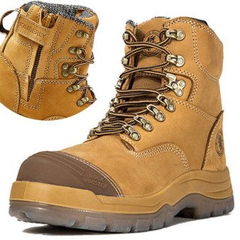 Color: AK232Z, Size: 46 - Steel Head Labor Protection Shoes Cowhide Breathable In Summer