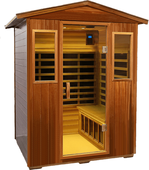 Four person Khaya Far-infrared outdoor sauna room