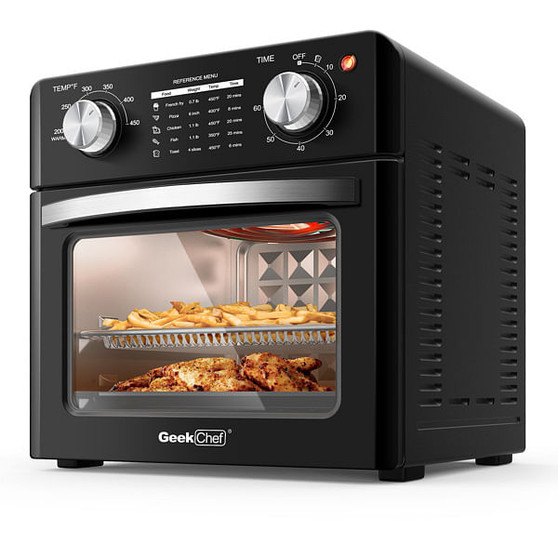 Geek Chef Air Fryer 10QT; Countertop Toaster Oven; 4 Slice Toaster Air Fryer Oven Warm; Broil; Toas