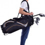 9 Inch Golf Stand Bag Divider Carry Pockets Storage - Color: Black