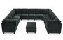 U shape Modular Sectional Sofa,DIY Combination,includes Seven Single Chair,Four Corner and One Otto