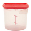 Cambro 6RFSPROPP FreshPro CamRounds 6 Qt. Food Storage Container - 6/Case