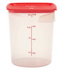 Cambro 8RFSPROPP FreshPro CamRounds 8 Qt. Food Storage Container - 6/Case