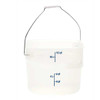 Cambro PWB12PROPP FreshPro CamRounds 12 Qt. Food Storage Pail w/Bail - 6/Case