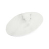 Carlisle 5310437 Ridge 9" Freeform Plate, Melamine, Marble - 12/Case