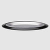 Service Ideas RO128BLCAC Thermo Plate Large Oval Holder and Cast Insert, Black, Aluminum