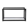 Eastern 832LB Lighted Levels 11-3/8"H Narrow, Tall Rectangular LED Lit Riser Stand, Black, SS