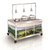Eastern Tabletop Hub Collection Triple Lamp Warmer, Self-Standing, SS