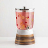 American Metalcraft JBASEMEL8 Mix & Match Juice Dispenser Base, Round, Melamine, Acacia & Marble