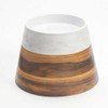 American Metalcraft JBASEMEL8 Mix & Match Juice Dispenser Base, Round, Melamine, Acacia & Marble