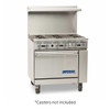 Imperial IR-6-C Pro Series 36" Gas Restaurant Range, 6 Burner, Convection Oven, 222,000 BTU