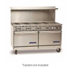 Imperial IR-10 Pro Series 60" Gas Restaurant Range, 10 Burner, (2) Standard Ovens, 390,000 BTU