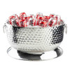 Tablecraft 12852 Hive Collection 9 Gal. Round Beverage Tub, Honeycomb, SS
