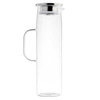 Tablecraft 12902 50 oz. Glass Pitcher w/Stainless Steel Dispensing Lid