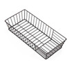American Metalcraft STR13 Stria 13" x 6" Rectangular Basket, Iron, Black