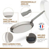 Matfer Bourgeat 062034 Black Carbon Steel Crêpe Pan, 9 1/2"