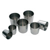 Matfer Bourgeat 342476 Stainless Steel Baba Molds, Nonstick, 1 3/4" - 6/Pack