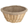 Matfer Bourgeat 118513 Banneton Linen-Lined Proofing Wicker Basket, Round, 11-1/2"