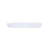 Cal-Mil 26107-14-15 Arista 14" Raised Rim Plate, Melamine, White