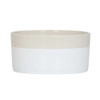 Cal-Mil 26132-8-139 Sorelle 72 oz. White and Ivory Speckle Bowl