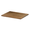 Cal-Mil 23180-1012-136 Melrose 10" x 12" Serving Flat, Oak, Chocolate Brown