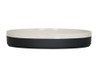 Cal-Mil 26131-10-138 Sorelle 10" Raised Rim Black and Ivory Speckle Plate