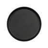 Cal-Mil 26107-6-13 Arista 6" Raised Rim Plate, Melamine, Black