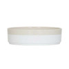 Cal-Mil 26131-6-139 Sorelle 6" Raised Rim White and Ivory Speckle Plate