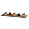 Cal-Mil 23180-206-136 Melrose 20" x 6" Serving Flat, Oak, Chocolate Brown