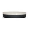 Cal-Mil 26131-8-138 Sorelle 8" Raised Rim Black and Ivory Speckle Plate