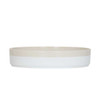 Cal-Mil 26131-8-139 Sorelle 8" Raised Rim White and Ivory Speckle Plate