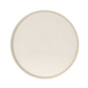 Cal-Mil 26107-12-103 Arista 12" Raised Rim Plate, Melamine, Ivory