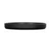 Cal-Mil 26107-12-13 Arista 12" Raised Rim Plate, Melamine, Black