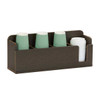 Cal-Mil 28618-140 Vista 4 Section Cup and Lid Holder, Mocha