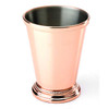 Barfly M37032CP 12 oz. Julep Cup, Footed Base, Beaded Edge, 18/8 SS, Copper Plated